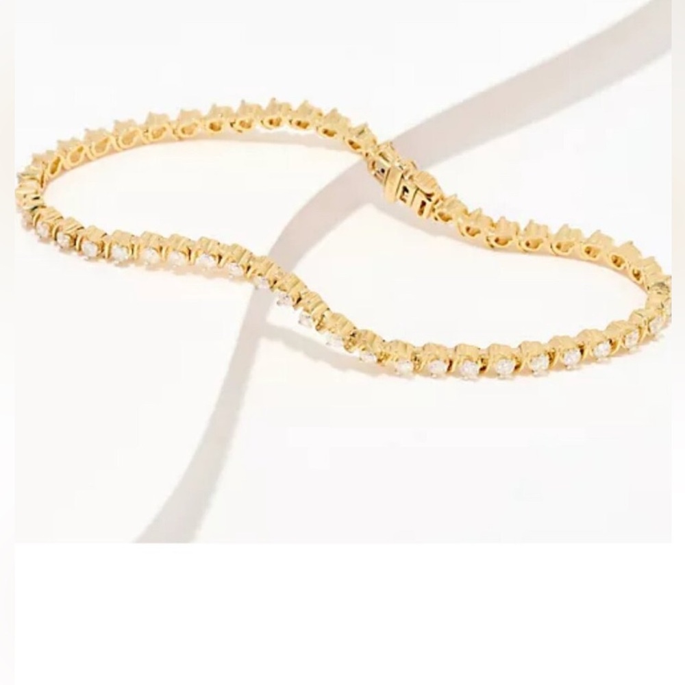 Affinity Diamonds S link 2.00 Carat Genuine Diamond Tennis Line Bracelet 14k NIB